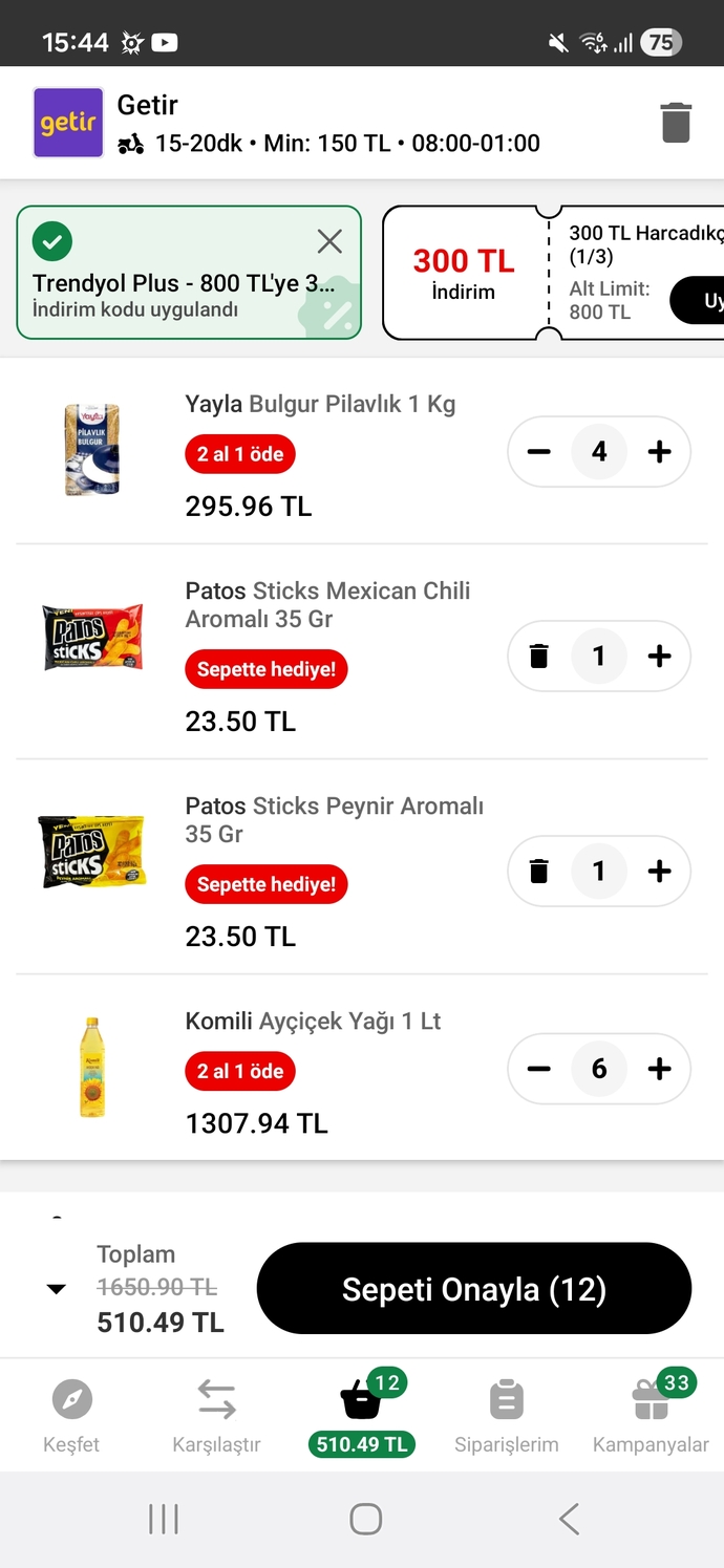 6 litre yağ 4 kilo bulgur 510 tl iyi mi?