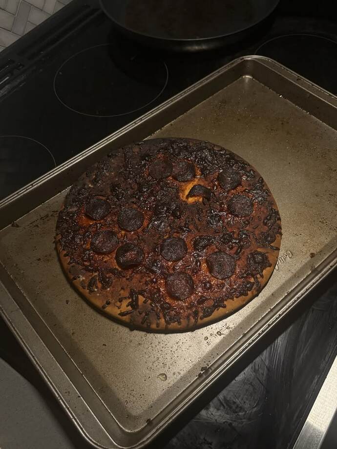 Ben pizza yaptım nasıl olmuş fırına gelene kadar yandı?