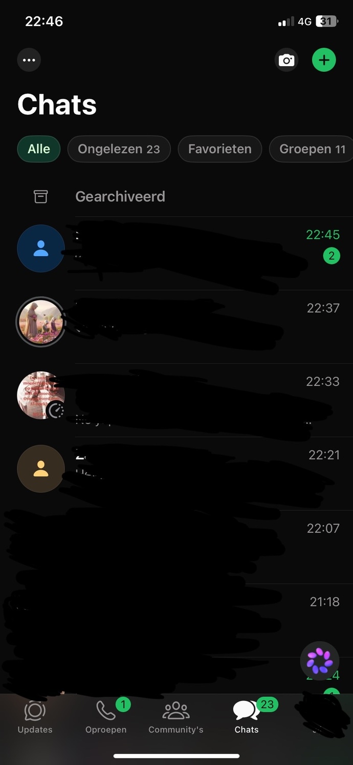 Kimin WhatsApp mesaj kısmında by simge var?
