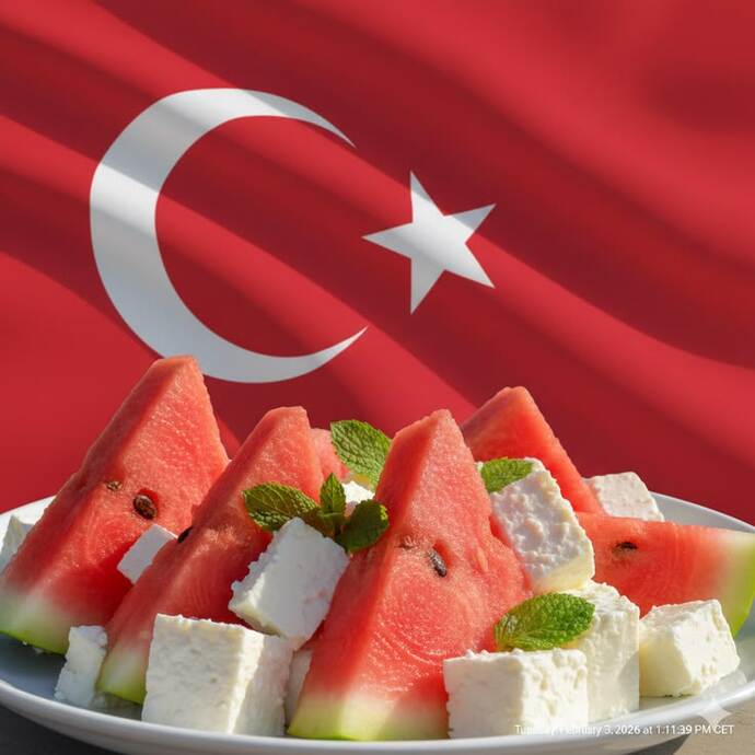 Karpuzu peynirle yemeyi sever misin?