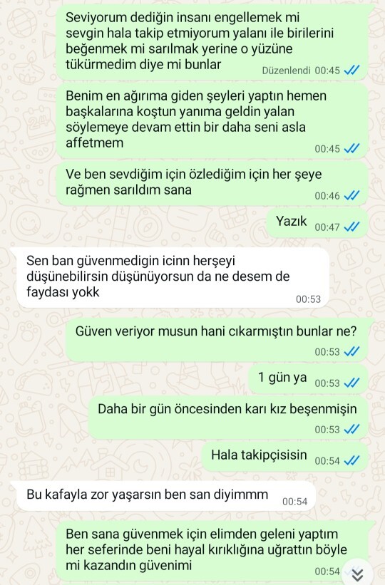 Böyle diyen sevgiliye sizin tepkiniz ne olurdu?