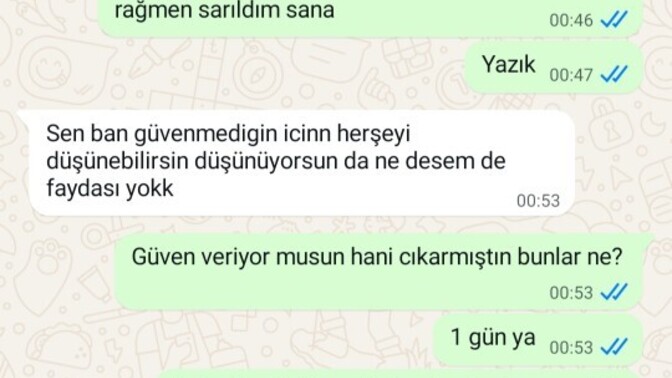 Böyle diyen sevgiliye sizin tepkiniz ne olurdu?