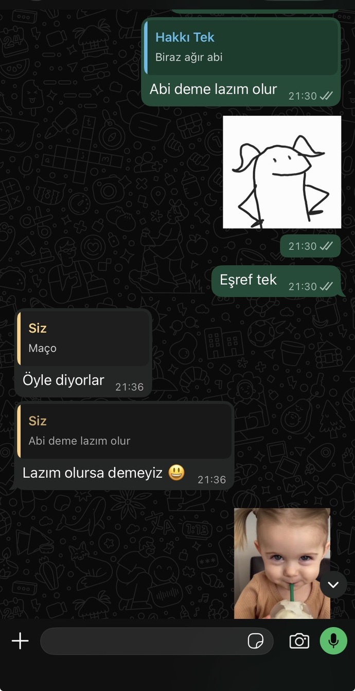 Adam yanlış anladı mı?