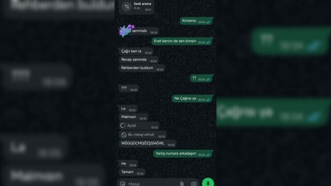 Yanlış numaraya mesaj attın mı hiç?
