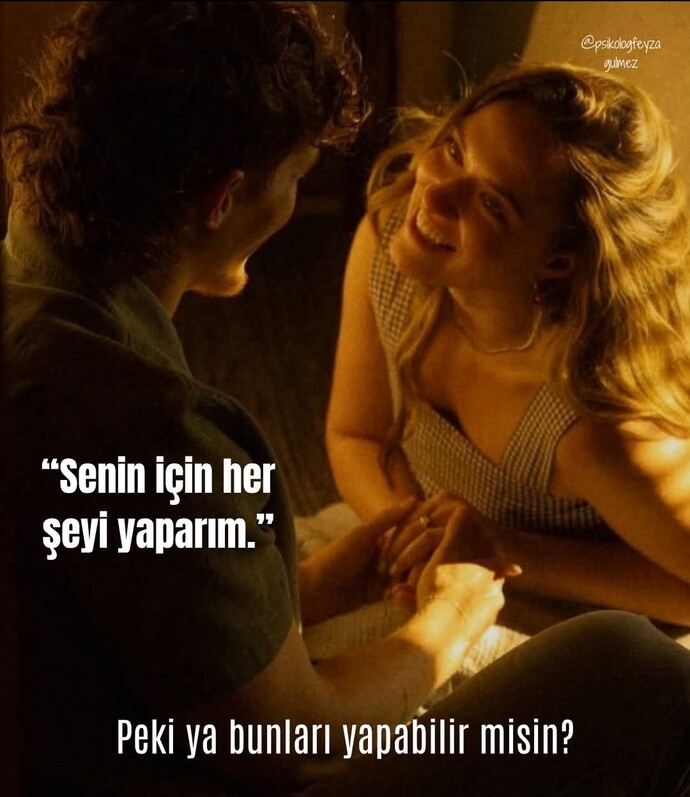 Peki ya onun için bunları yapabilir misin?
