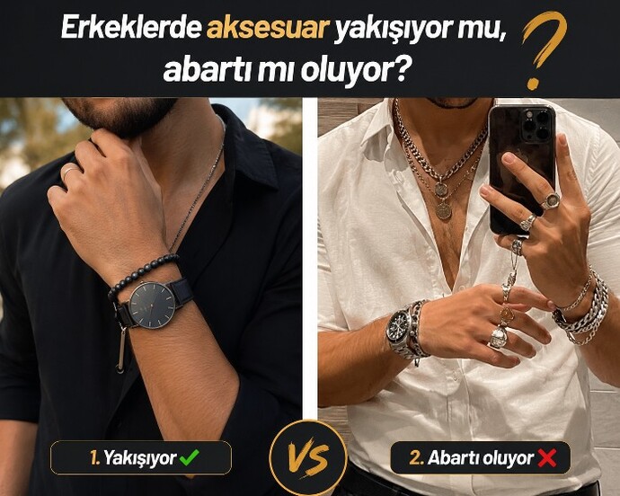 Erkekte saat mi, kolye mi, bileklik mi, küpe mi daha çekici duruyor sizce?