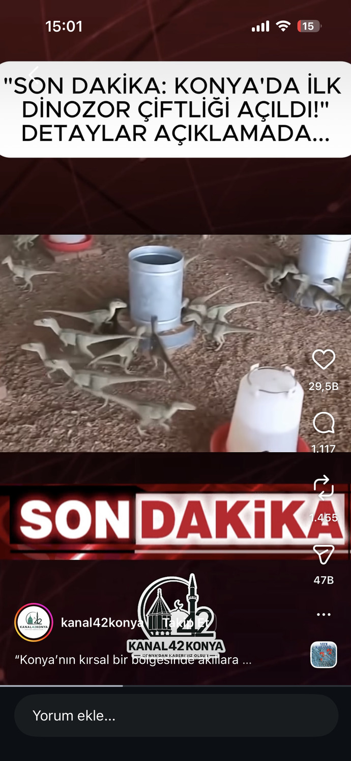 Konya’daki ilk dinozor çiftliği hakkında ne düşünüyorsunuz, gerçekten gurur duyulacak bir proje mi?