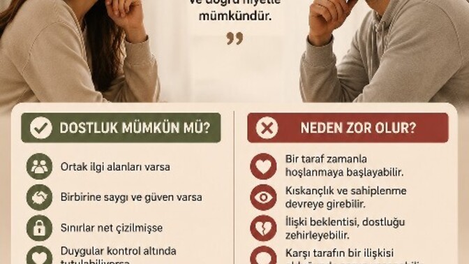Kadın ve erkek gerçekten sadece dost olabilir mi?
