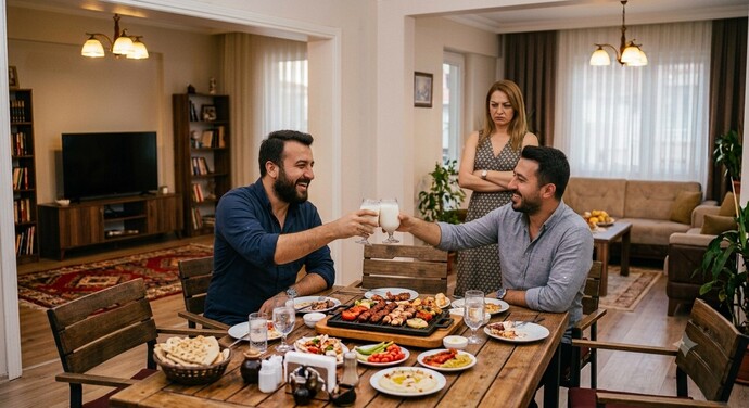Eşinin bekar arkadaşı evine tek başına gelip gidebilir mi?