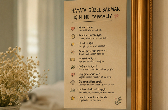 Hayata güzel bakmak için ne yapmak gerekir?