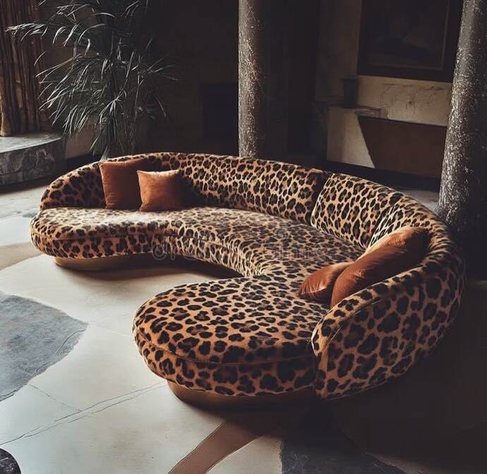 Evinizde leopar desenli koltuk kullanır mısınız?