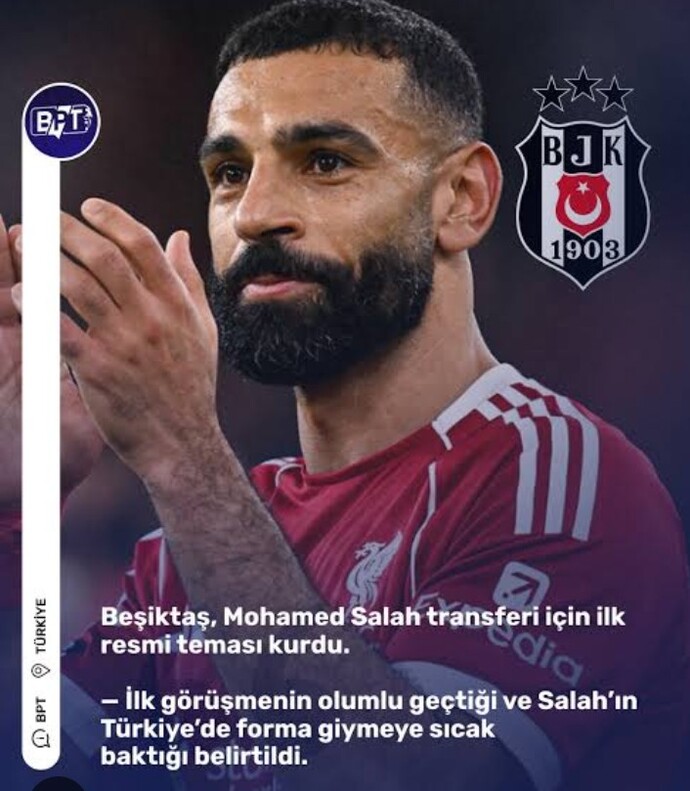 Muhammed Salah Beşiktaş ta ne düşünüyorsunuz?