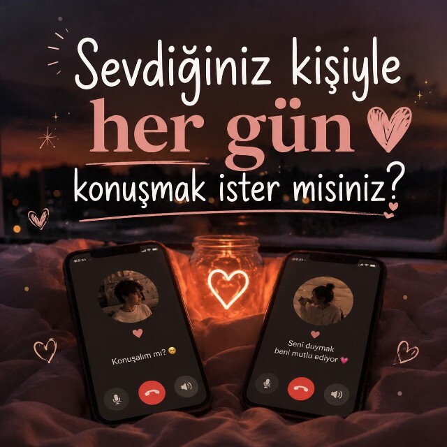 Sevdiğiniz biriyle her gün konuşmak ister misin?