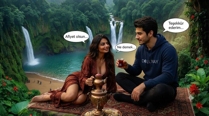 Ben çay içerken üstündeki kıyafet bende olsaydı, ne giymiş olurdum?