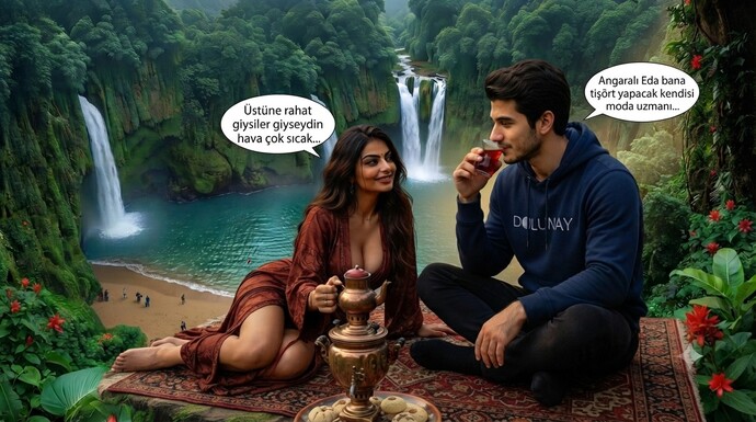 Ben çay içerken üstündeki kıyafet bende olsaydı, ne giymiş olurdum?