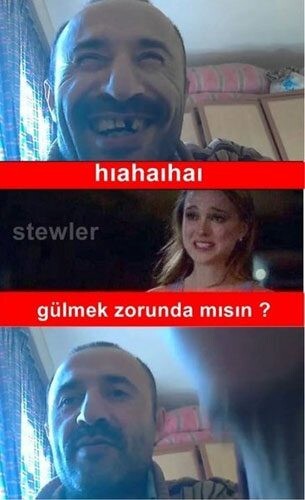 Hahaha yazmak mı daha komik, random atmak mı daha efsane duruyor?