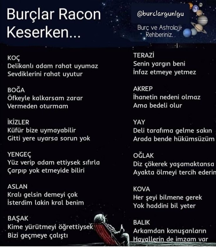 Burcunuza göre nasıl racon kesiyormuşsunuz?
