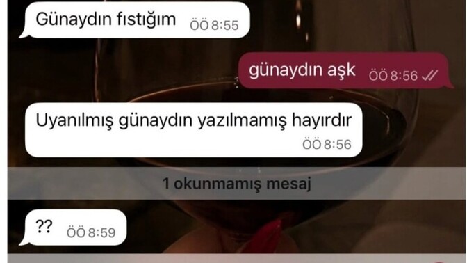 Flörte/Sevgiliye/Eşe "Günaydın"demek mecburi mi?