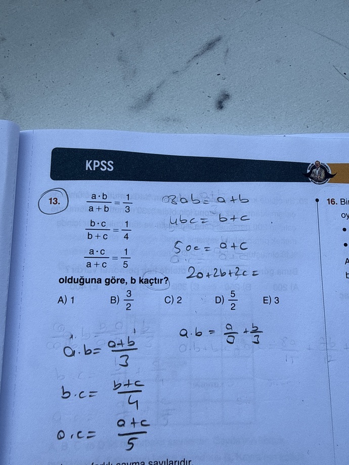 Ya şu matematik sorusu nasıldu?