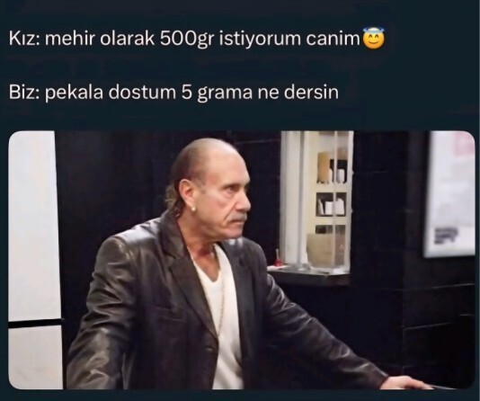 Pazarlıkçı bi yanınız var mı?