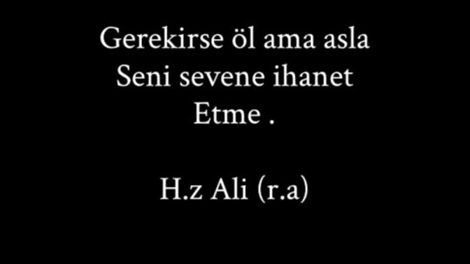 Seni sevene ihanet eder misin?