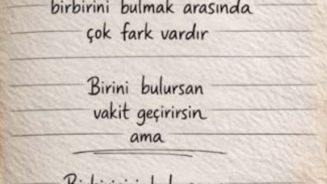 Birini bulmakla birbirini bulmak arasındaki psikolojik ve duygusal fark tam olarak nedir?