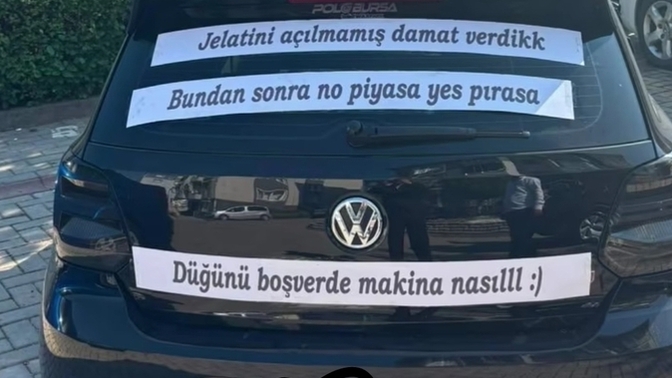 Düğün arabalarında kullanılan yazılar hakkında ne düşünüyorsunuz?