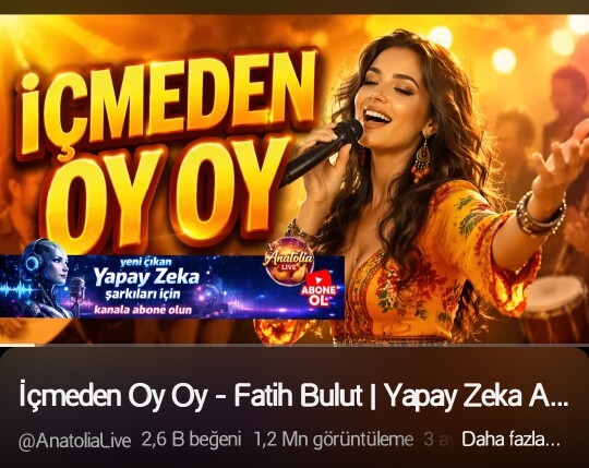 Yapay zeka şarkılarını beğeniyor musun?
