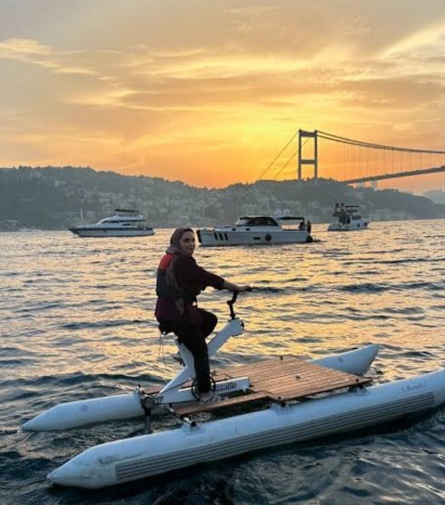 İstanbul boğazında deniz bisikletine bindiniz mi?