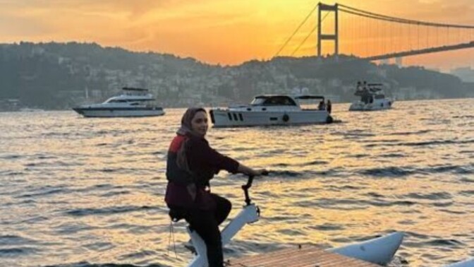 İstanbul boğazı'nda deniz bisikletine bindiniz mi?