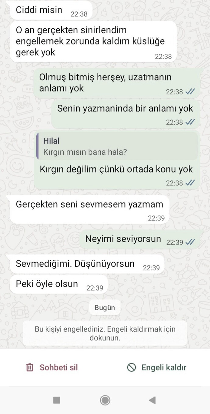 Sizce çok kaba mı konuştum, siz olsanız bu konuşmayı nasıl karşılardınız?