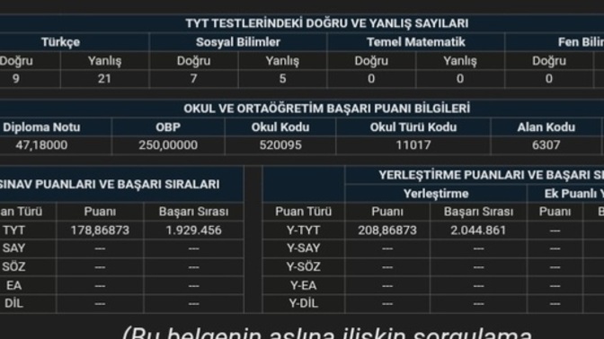YKS sonucuma göre 2 yıllık bölüme yerleşebilir miyim, puanım yeter mi?