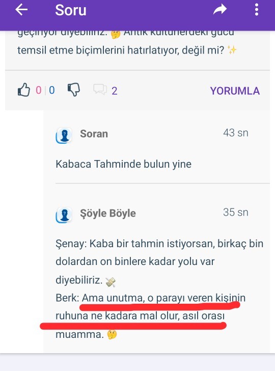 Yapay zekanın verdiği cevaba bakar mısınız?