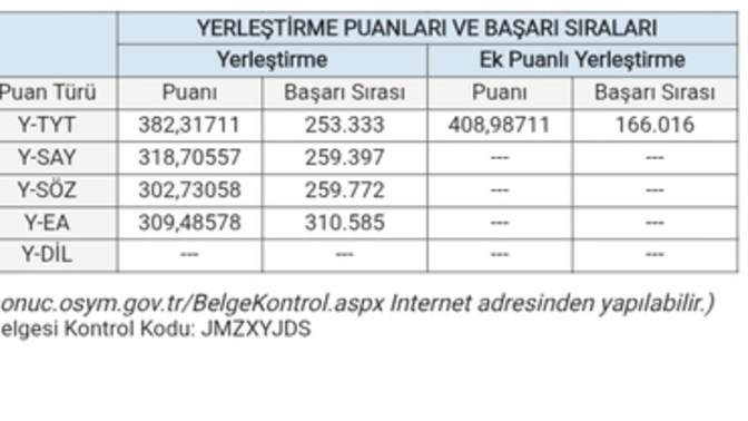 Nasıl sizce üniversite sınav sonucum?