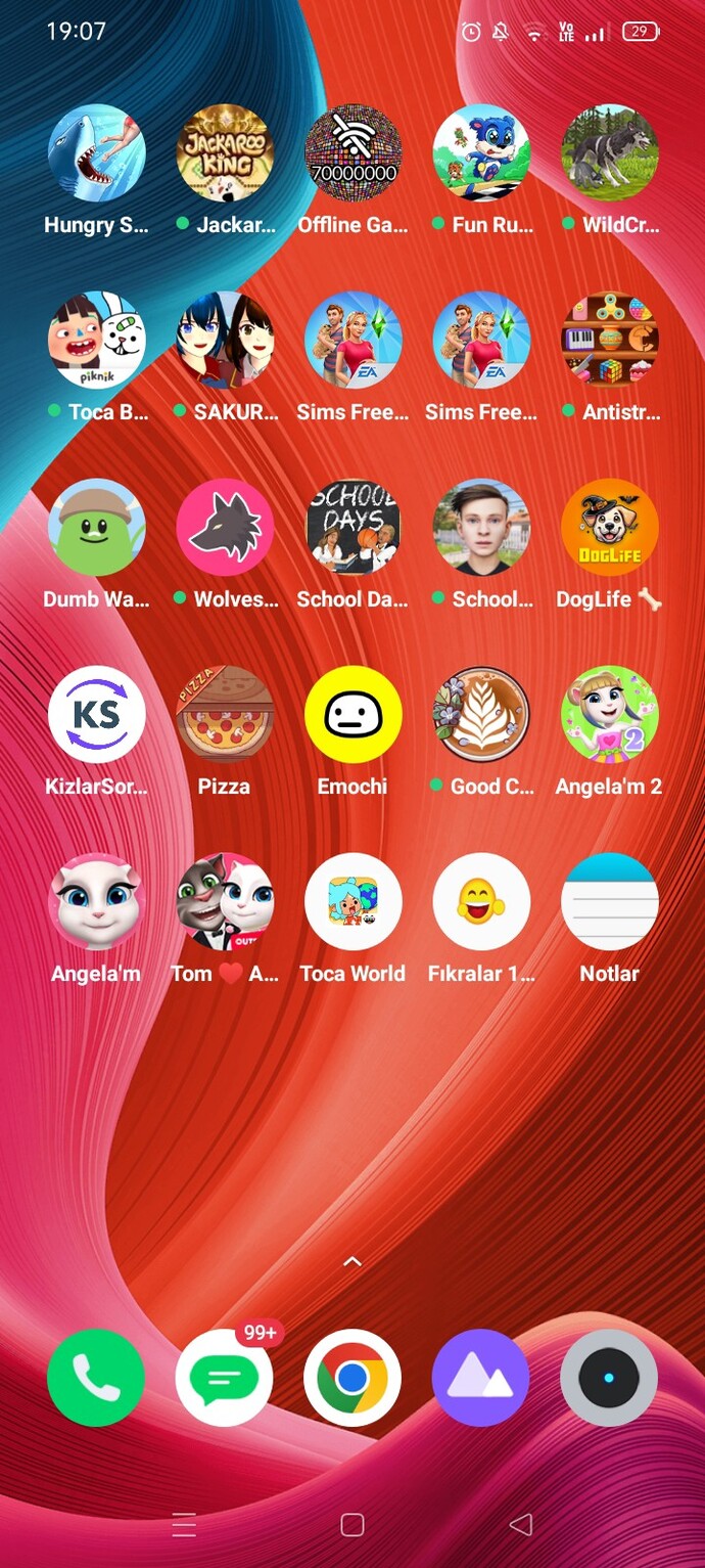 Telefonunuzda çok oyun var mı?