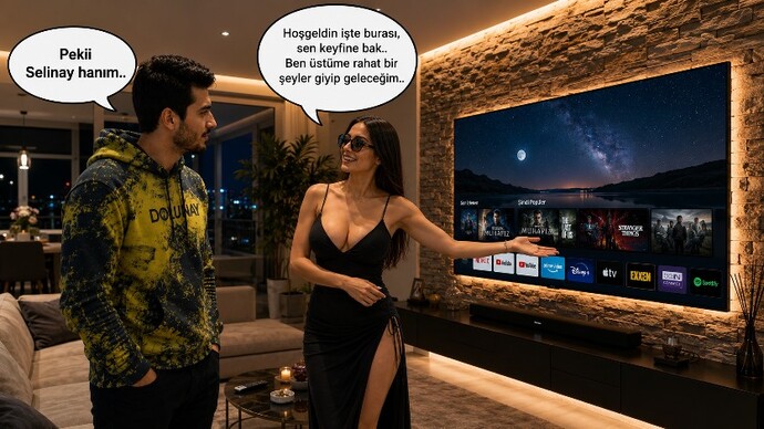Üstündeki kıyafeti Selinay hanım giyip gelseydi, Selinay hanım ne giymiş olurdu?