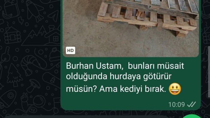 En son ne mesaj attın?