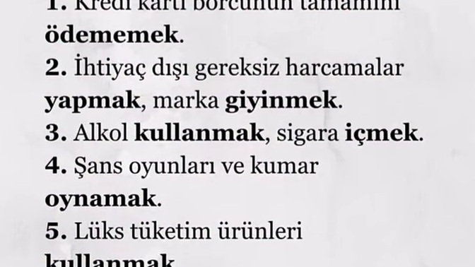 Seni ölene kadar fakir bırakcak alışkanlığın var mı😂?