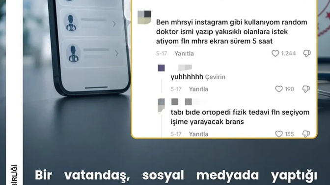 MHRS’yi randevu sistemi değil, doktor bulma uygulaması gibi kullanan vatandaş hakkında ne düşünüyorsunuz?