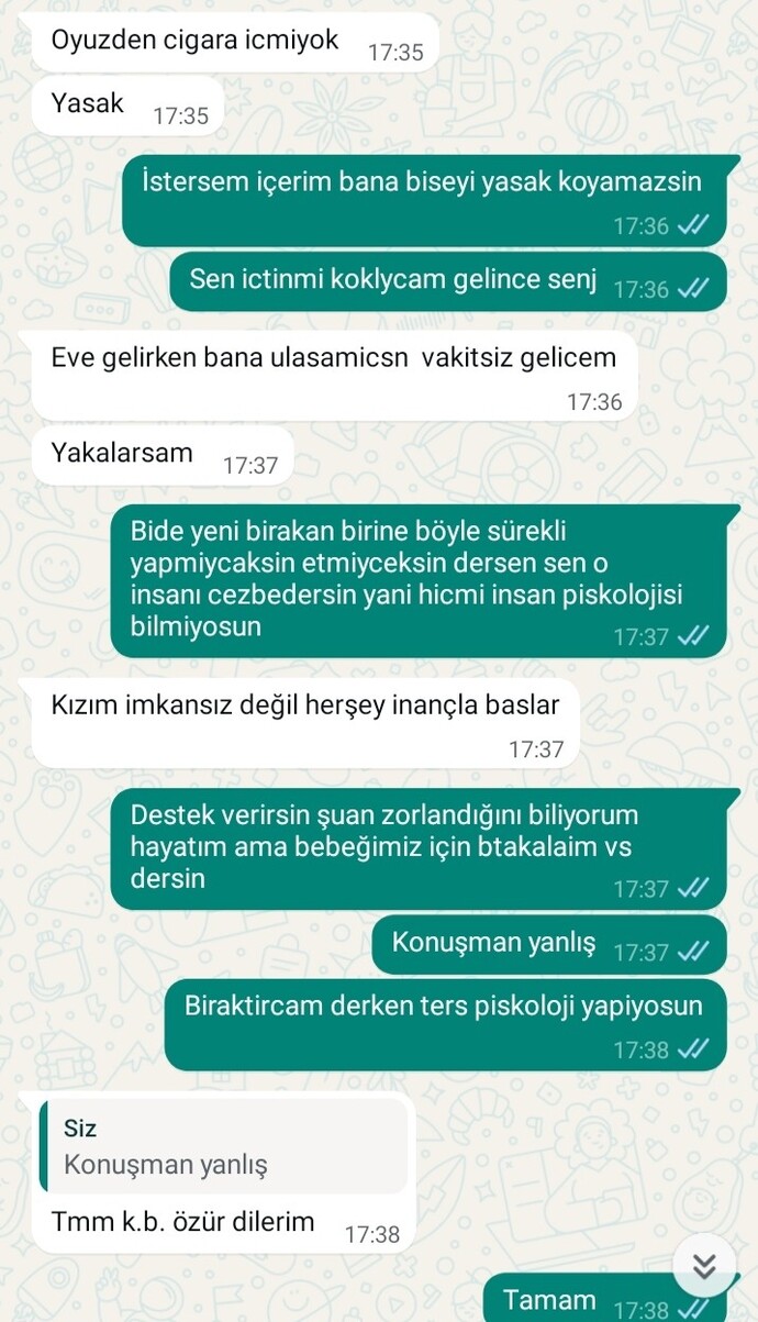 Sizce eşimin konuşmaları sinir bozucu mu değil mi?