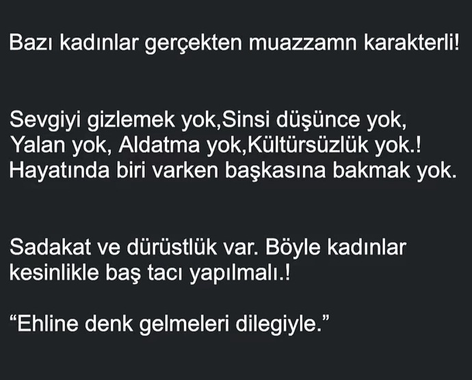 Neden ehline denk gelemiyoruz?
