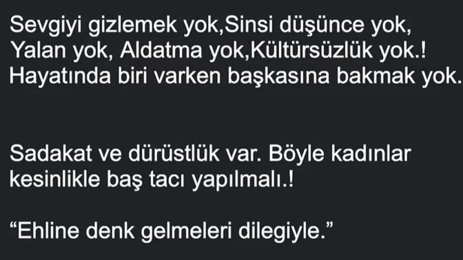 Neden ehline denk gelemiyoruz?