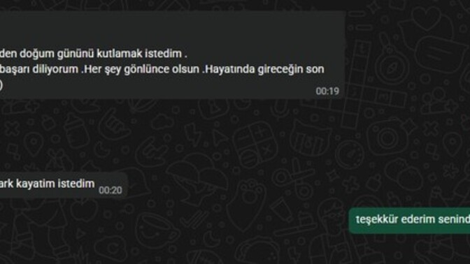 Böyle mesaj atmış, sizce barışmak mı istiyor?