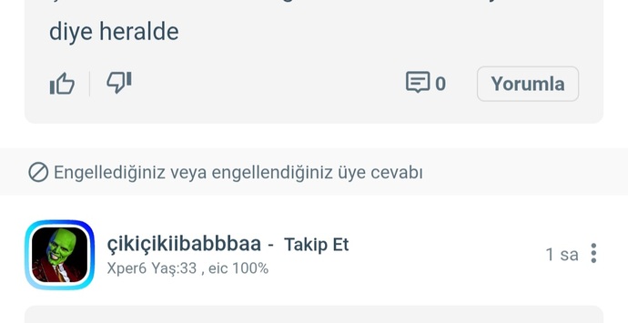 Burada tanımadığınız halde sizi engellemiş insanlar oluyor mu?