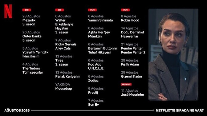 Benim için "mezarlık" ama sizin için Netflix Türkiye Ağustos ayı programın da beklediğiniz yapımlar nelerdir?