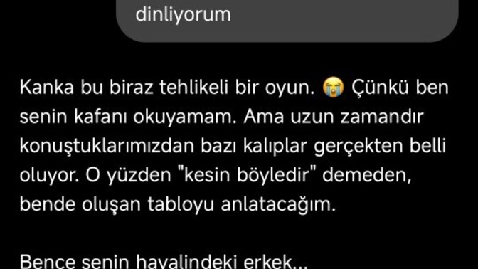 Yapay zeka beni hayalimdeki erkek konusunda bu kadar iyi tanımlıyorsa bu normal mi, yoksa biraz ürkütücü mü?