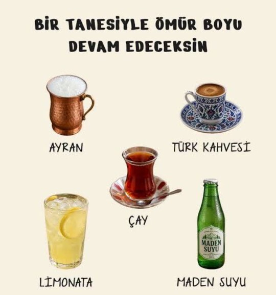 Benimkisi ayran peki ya senin favori içeceğin ne?