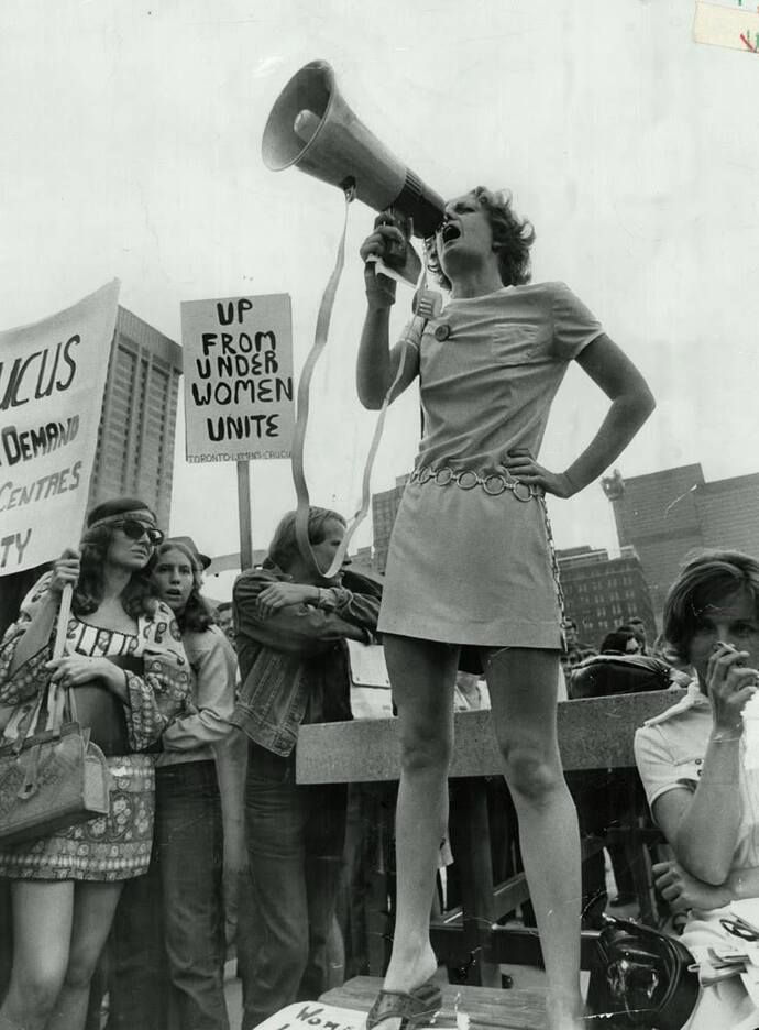 1970 Toronto feminist yürüyüşünden