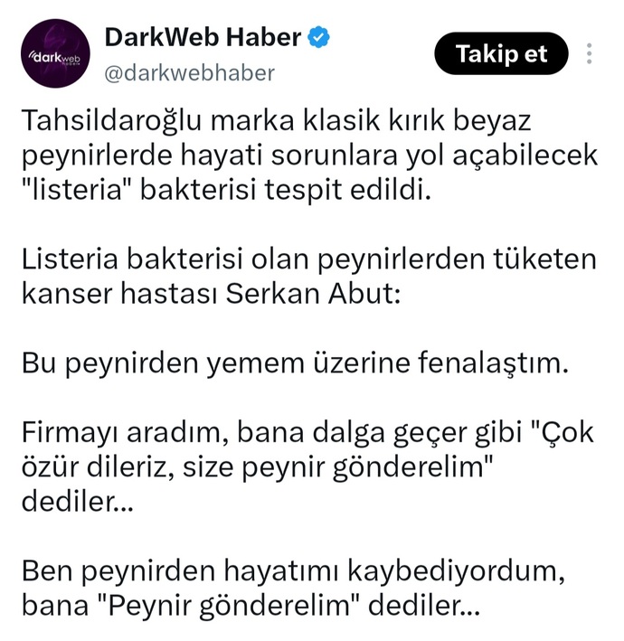 Almanya, Belçika gibi ülkelerde ürünlerde bir şey tespit edilip tüketiciye geri getirmeleri söylenirken, Türkiyede niye pişkinler?