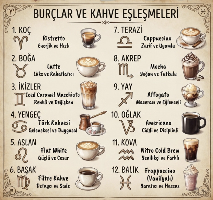 Burcuna göre hangi kahvesin?